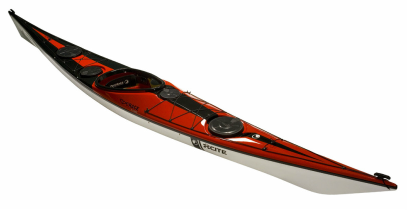 Kayak de mar de fibra de vidrio nuevo Tiderace Xcite
